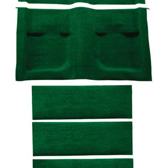 OER® - Green Nylon Loop Replacement Floor and Fold Down Seat Carpet Kit with Mass Backing
