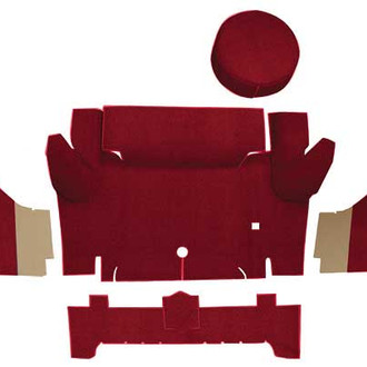 OER® - Maroon Nylon Loop Replacement Trunk Area Carpet with Boards