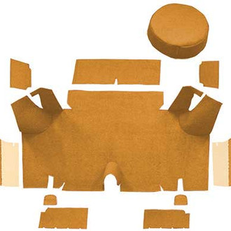 OER® - Medium Saddle Nylon Loop Replacement Trunk Area Carpet with Boards