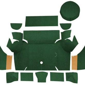 OER® - Dark Green Nylon Loop Replacement Trunk Area Carpet with Boards