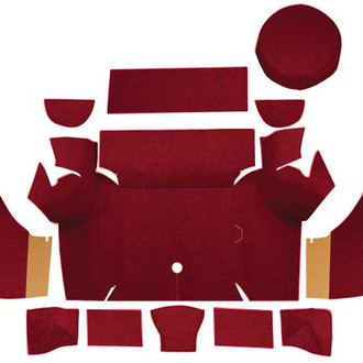 OER® - Maroon Nylon Loop Replacement Trunk Area Carpet with Boards