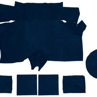 OER® - Dark Blue Nylon Loop Replacement Trunk Area Carpet with Boards