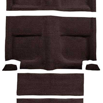 OER® - Dark Brown Molded Loop Replacement Passenger Area and Rear Fold Down Seat Carpet Set