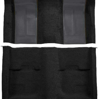 OER® - Black with Gray Inserts Nylon Loop Replacement Passenger Area Carpet Kit