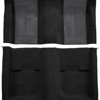 OER® - Black with Gray Inserts Nylon Loop Replacement Carpet Kit with Mass Backing