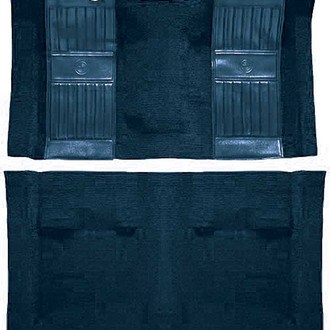 OER® - Dark Blue with Dark Blue Pony Inserts Nylon Loop Replacement Passenger Area Carpet Kit