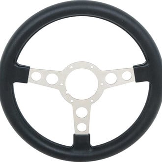 OER® - 3-Spoke Black Molded Grips Steering Wheel with Black Molded Grip