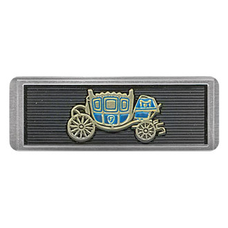 OER® - "Coach" Chrome Interior Seat Belt Buckle Emblems