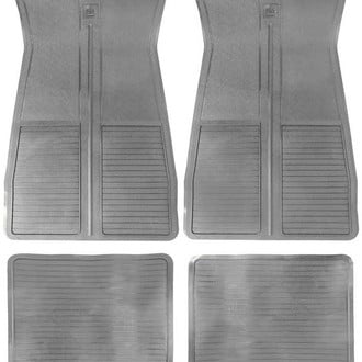 OER® - 1st & 2nd Row Gray Rubber Floor Mat Set