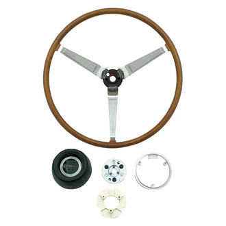 OER® - 3-Spoke Deluxe Woodgrain Steering Wheel Kit
