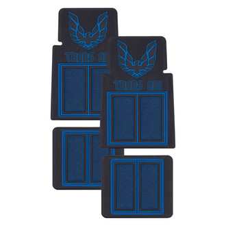OER® - 1st & 2nd Row Blue/Black Carpet Floor Mat Set