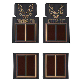OER® - 1st & 2nd Row Brown/Black Carpet Floor Mat Set