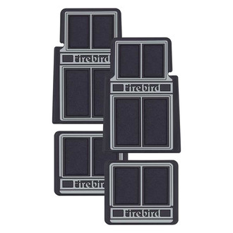 OER® - 1st & 2nd Row Black/Gray Carpet Floor Mat Set