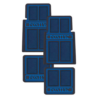 OER® - 1st & 2nd Row Blue/Black Carpet Floor Mat Set
