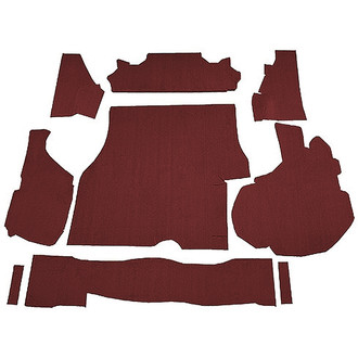 OER® - Claret/Oxblood Molded Cut Pile Replacement Trunk Area Carpet with Boards