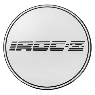 OER® - "Iroc-Z" Black Logo/Silver Background Wheel Center Cap Emblem