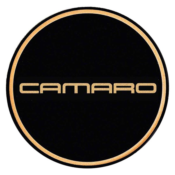 OER® - Black Wheel Center Cap Emblem With Gold Camaro Logo