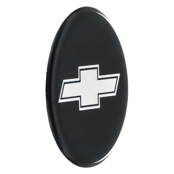 OER® - Black Wheel Center Cap Emblem With Chrome Bow Tie Logo