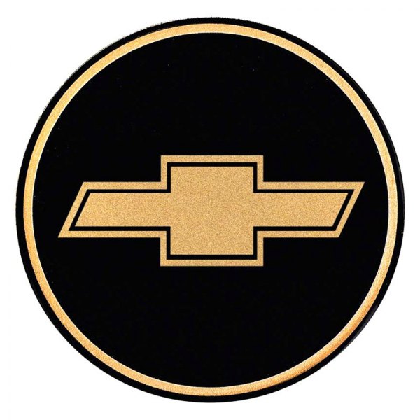 OER® - Black Wheel Center Cap Emblem With Grold Bow Tie Logo