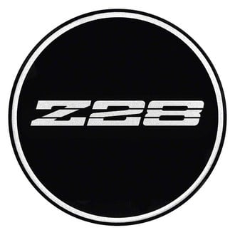 OER® - "Z28" Silver Logo/Black Background Wheel Center Cap Emblem