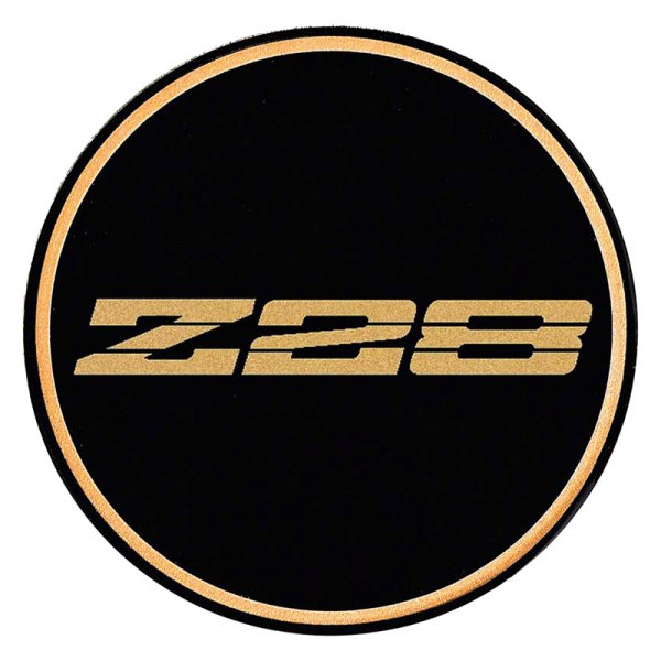 OER® - Black Wheel Center Cap Emblem With Gold Z28 Logo