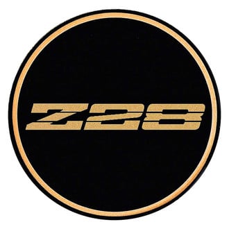 OER® - "Z28" Gold Logo/Black Background Wheel Center Cap Emblem