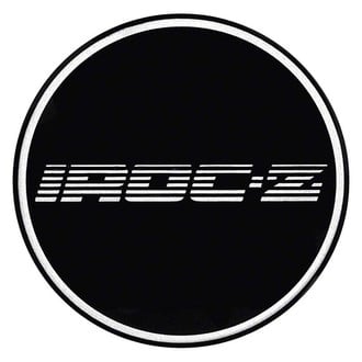 OER® - Black Wheel Center Cap Emblem With Chrome IROC-Z Logo