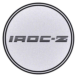 OER® - "Iroc-Z" Black Logo/Silver Background Wheel Center Cap Emblem