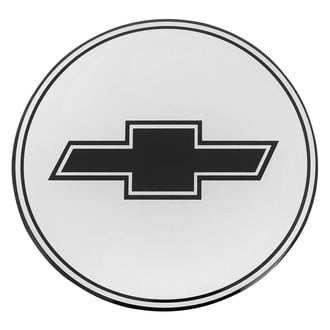 OER® - "Bowtie" Black Logo/Silver Background Wheel Center Cap Emblem