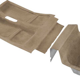 OER® - Medium Beige Molded Cut Pile Replacement Passenger and Rear Hatch Area Carpet Kit with Mass Backing