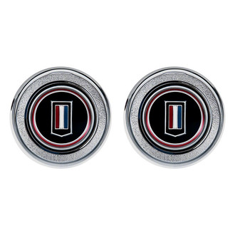 OER® - Red/White/Blue Interior Door Panel Emblems
