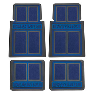 OER® - 1st & 2nd Row Blue Carpet Floor Mat Set