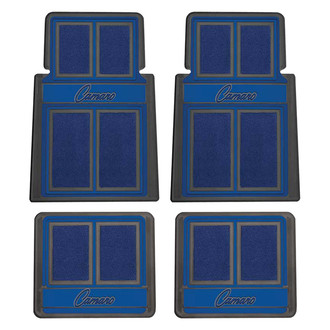 OER® - 1st & 2nd Row Blue Carpet Floor Mat Set