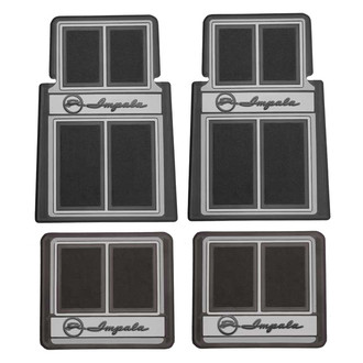 OER® - 1st & 2nd Row Black Carpet Floor Mat Set