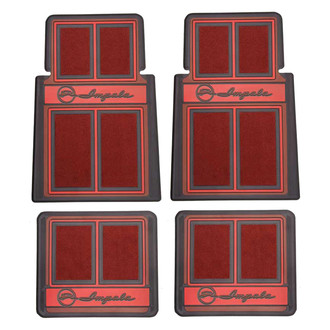 OER® - 1st & 2nd Row Red Carpet Floor Mat Set