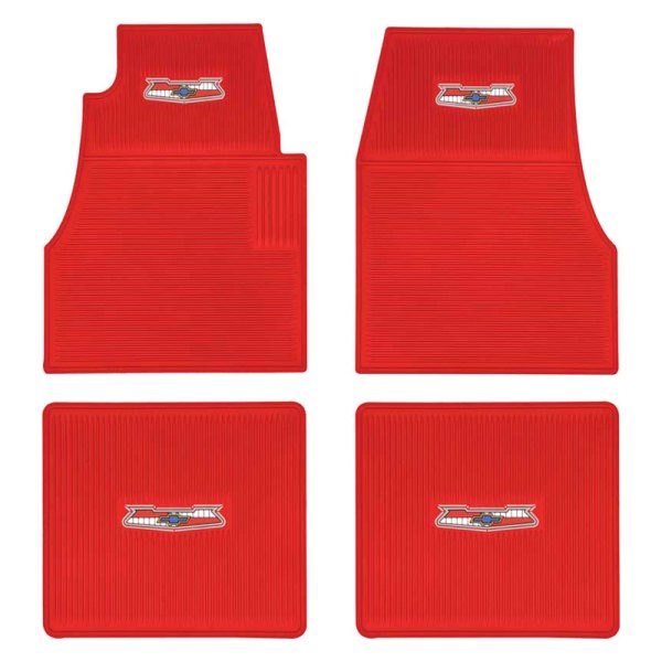 OER® - Red Floor Mats with Bel Air Crest Logo