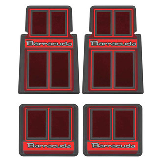 OER® - 1st & 2nd Row Red Carpet Floor Mat Set