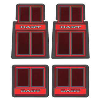 OER® - 1st & 2nd Row Red Carpet Floor Mat Set
