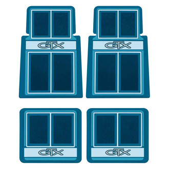 OER® - 1st & 2nd Row Blue Carpet Floor Mat Set