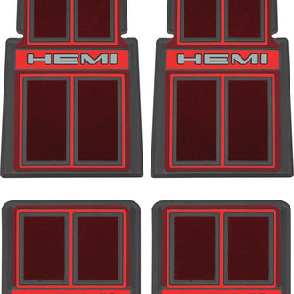 OER® - 1st & 2nd Row Red Carpet Floor Mat Set