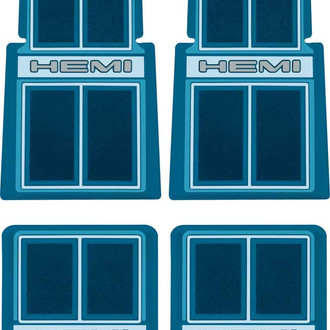 OER® - 1st & 2nd Row Blue Carpet Floor Mat Set