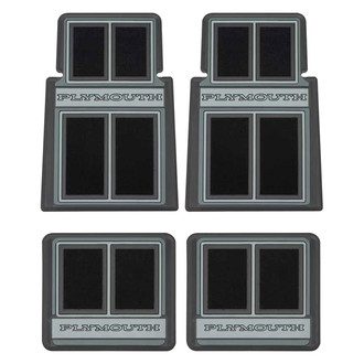 OER® - 1st & 2nd Row Black Carpet Floor Mat Set
