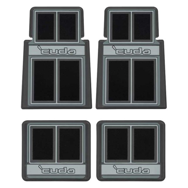 OER® - Black/Gray Floor Mat Set