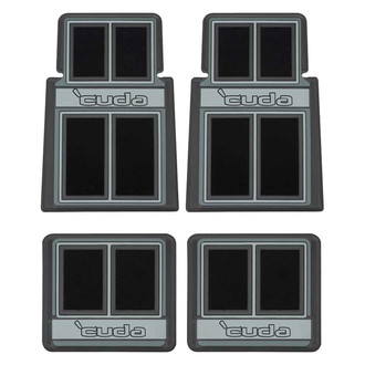 OER® - 1st & 2nd Row Black/Gray Carpet Floor Mat Set