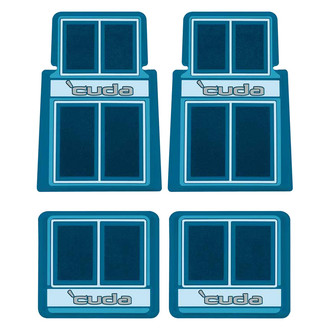 OER® - 1st & 2nd Row Blue Carpet Floor Mat Set