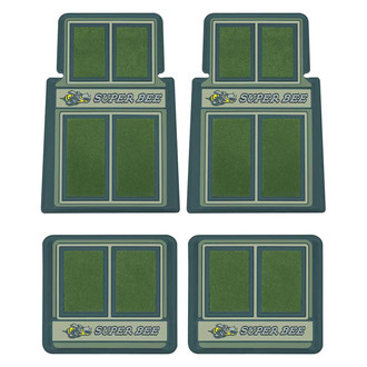 OER® - 1st & 2nd Row Green Carpet Floor Mat Set