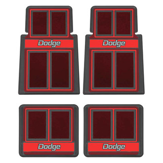 OER® - 1st & 2nd Row Red Carpet Floor Mat Set