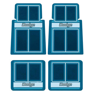 OER® - 1st & 2nd Row Blue Carpet Floor Mat Set