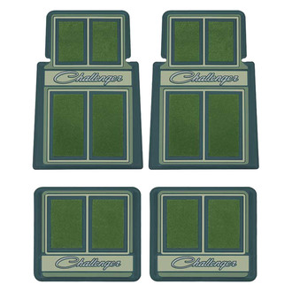 OER® - 1st & 2nd Row Green Carpet Floor Mat Set