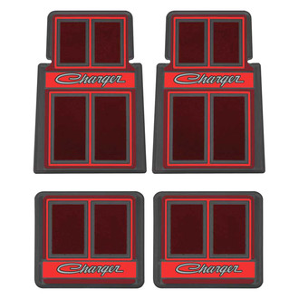 OER® - 1st & 2nd Row Red Carpet Floor Mat Set
